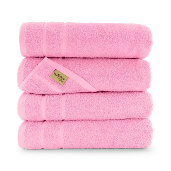 4x Satize Handdoek Roze