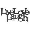 Wandkapstok Live Love Laugh3