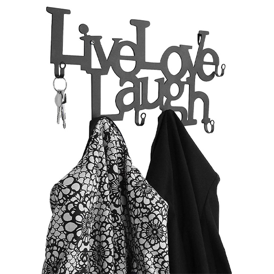 Wandkapstok Live Love Laugh4