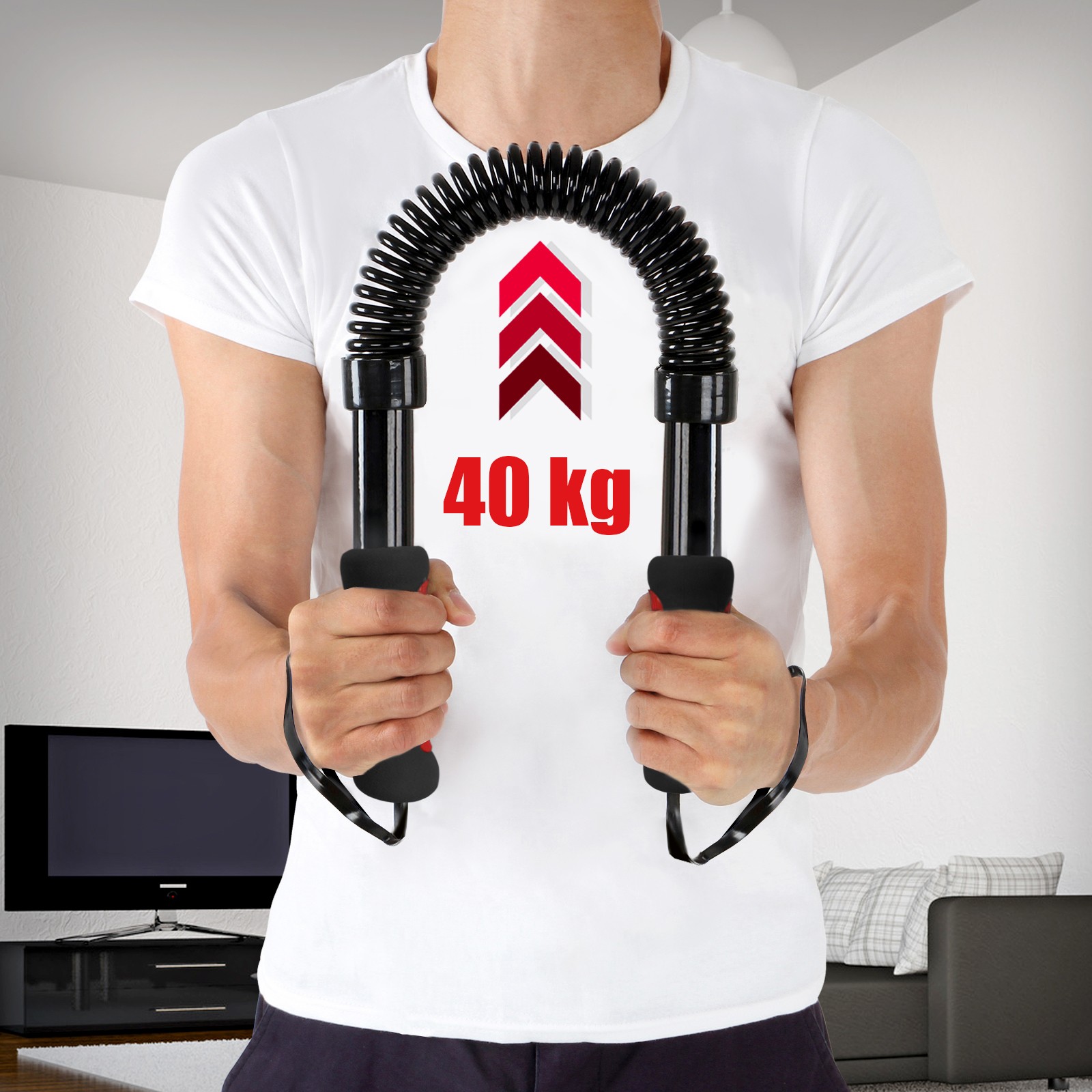 Máquina de cardio eficaz de comprimento total de um homem maduro e atlético  em roupas esportivas fazendo ciclismo