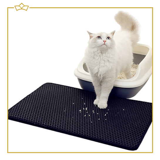 Attrezzo - Tapis de litière pour chat - Pour un sol propre et frais - Différentes tailles