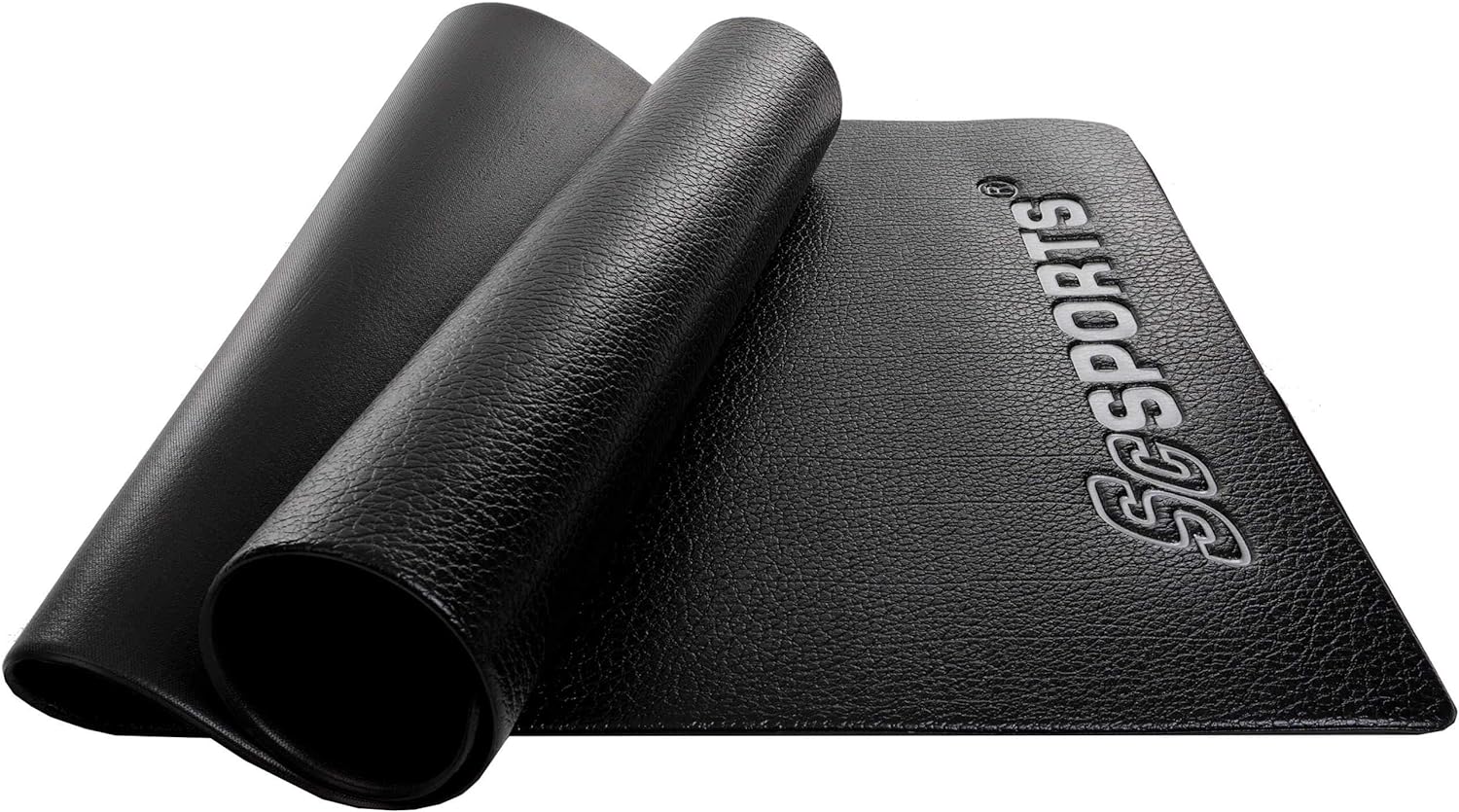 ScSPORTS® - Alfombrilla - Alfombrilla para aparatos de fitness -  Antideslizante - Reducción de ruido - Negro - 150 x 65 cm 