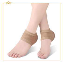 Attrezzo Chaussettes Talon Gel Silicone Beige