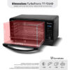 Deshidratador de alimentos digital Turbotronic Fd14d4