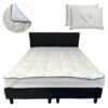 Nice Dreams Box Spring Including Topper and Pillows