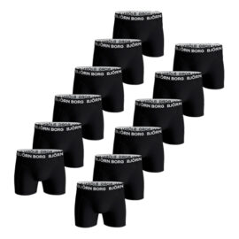 Bjorn Borg Pack de 12 Bóxers Negro