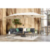 909 Outdoor Double Parasol With Cover9