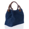 Lucca Baldo Leather Bag Blue