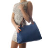 Lucca Baldo Leather Bag Blue2