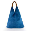 Mila Blu Suede Bag Blue