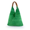 Mila Blu Suede Bag Green