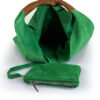 Mila Blu Suede Bag Green1