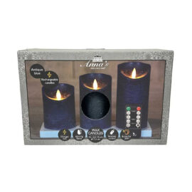 Anna’s Collection Set Van 3 Wax Led Kaarsen1