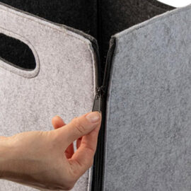 Gusta Opbergmand Grijs Vilt2