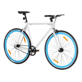 Vidaxl Fixie Bike White Blue