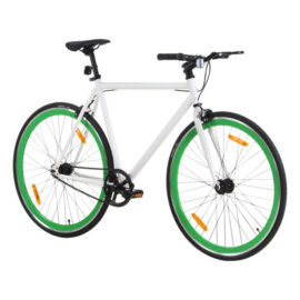 Vidaxl Fixie Bike White Green