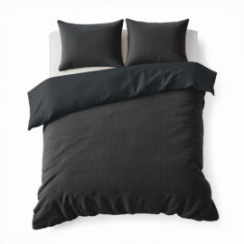 Sleeptime Teddy Check Dekbedovertrek Antraciet