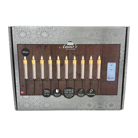 Anna’s Collection Kaars Met Klem En Kabel