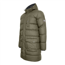 Cappuccino Lange Winterjas Groen1