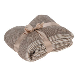 Essentials Blanket Plaid Brown White